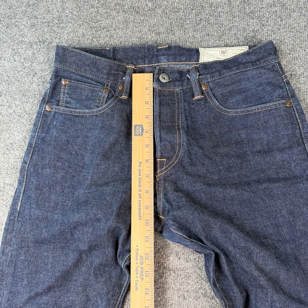 Rogue Territory Silveridge Slim Straight Selvedge Jeans Mens 32x28 Dark Wash
